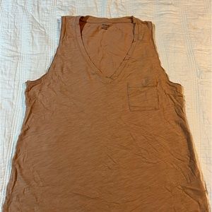 Burnt umber Madewell tank